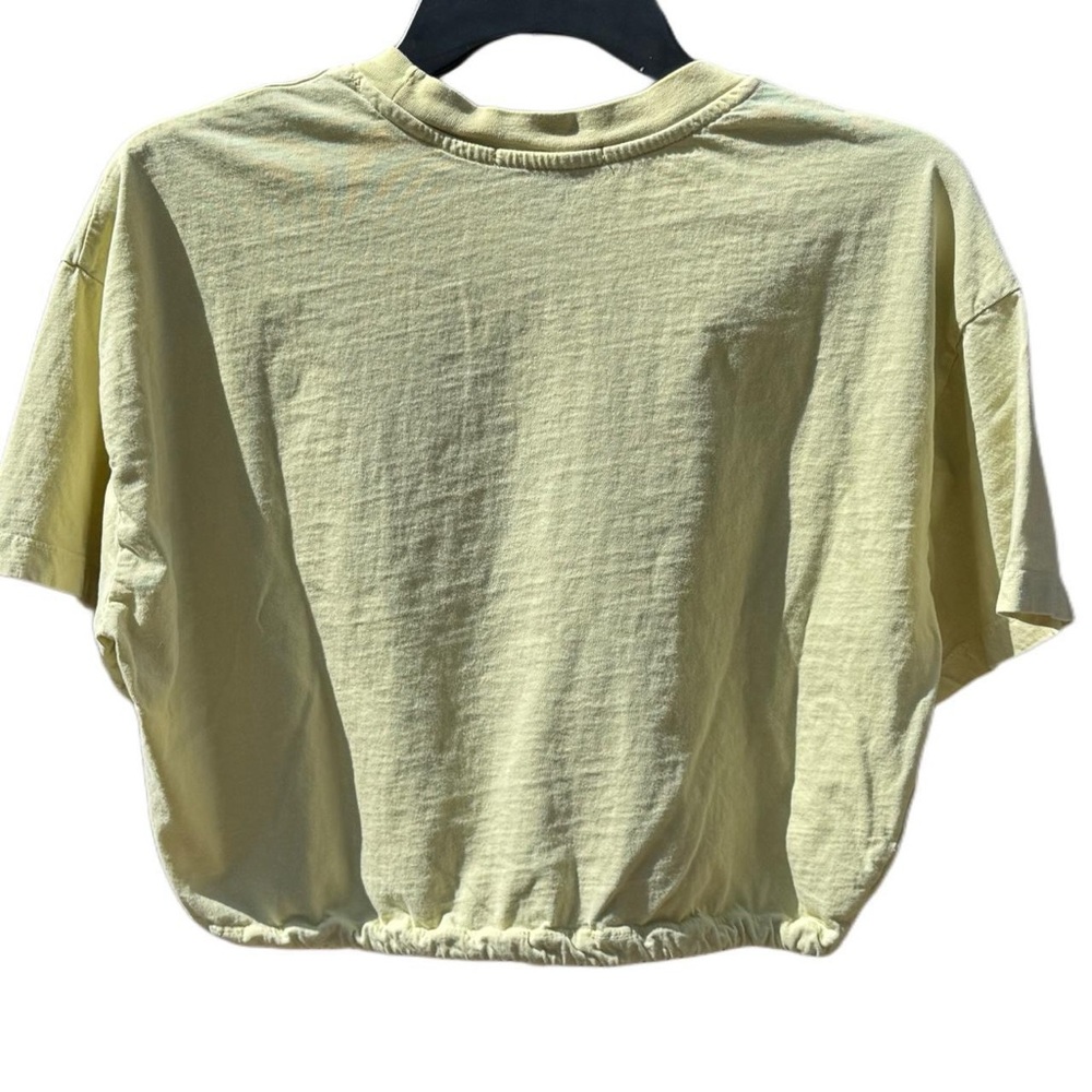 Forever 21 Chartreuse Spring Green Surf Crop Top Graphic Tee Women’s Siz… - Picture 2 of 5